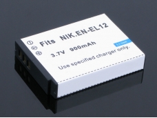 Fits NIK. ENEL12 3.7V 900mAh Digital Video / Camera Battery